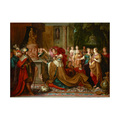 Trademark Fine Art Frans Francken the Younger 'The idolatry of Solomon' Canvas Art, 18x24 AA01383-C1824GG